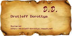 Drotleff Dorottya névjegykártya
